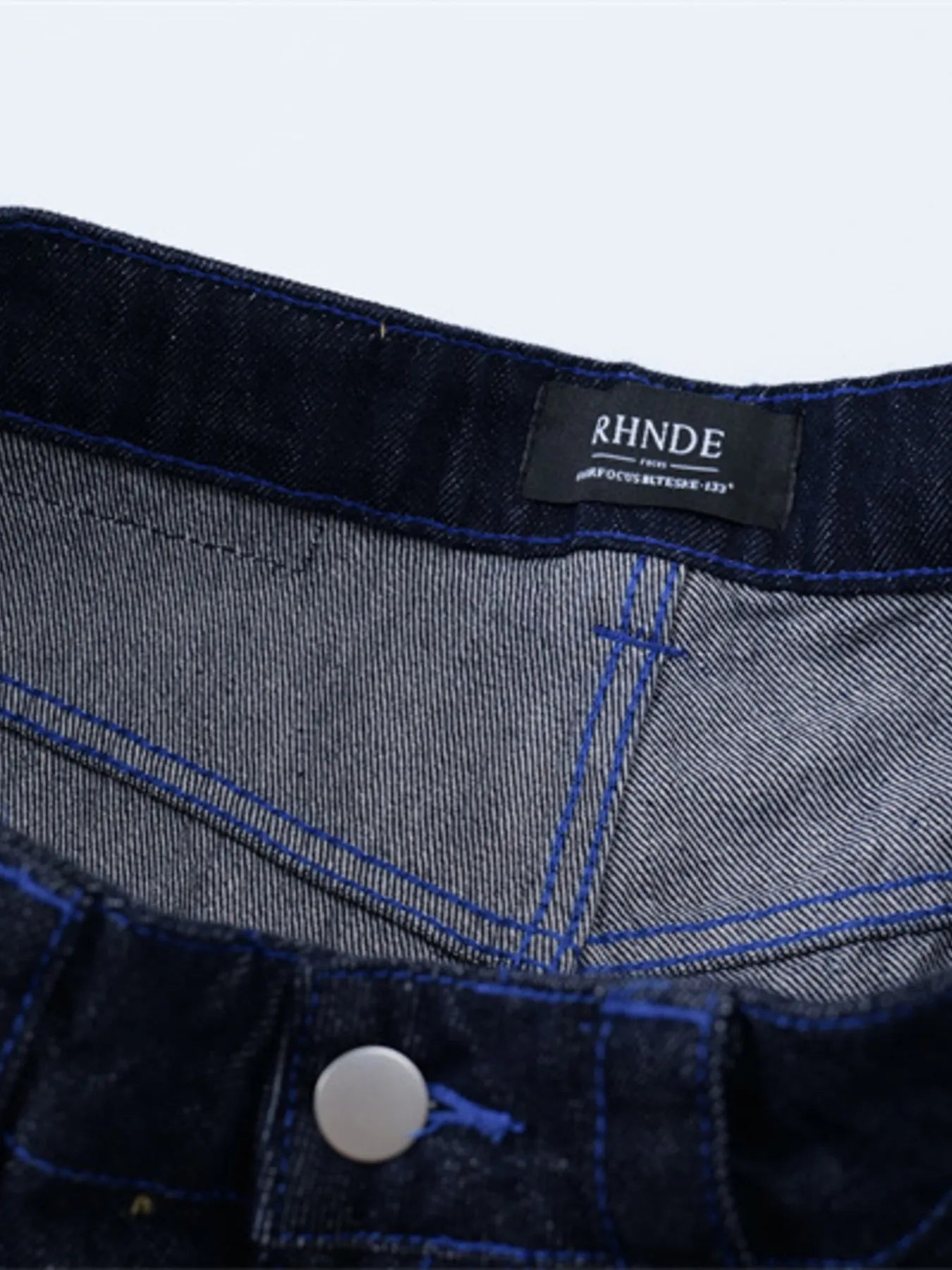 Men's Embroidered Wash Denim Shorts - Fashorio