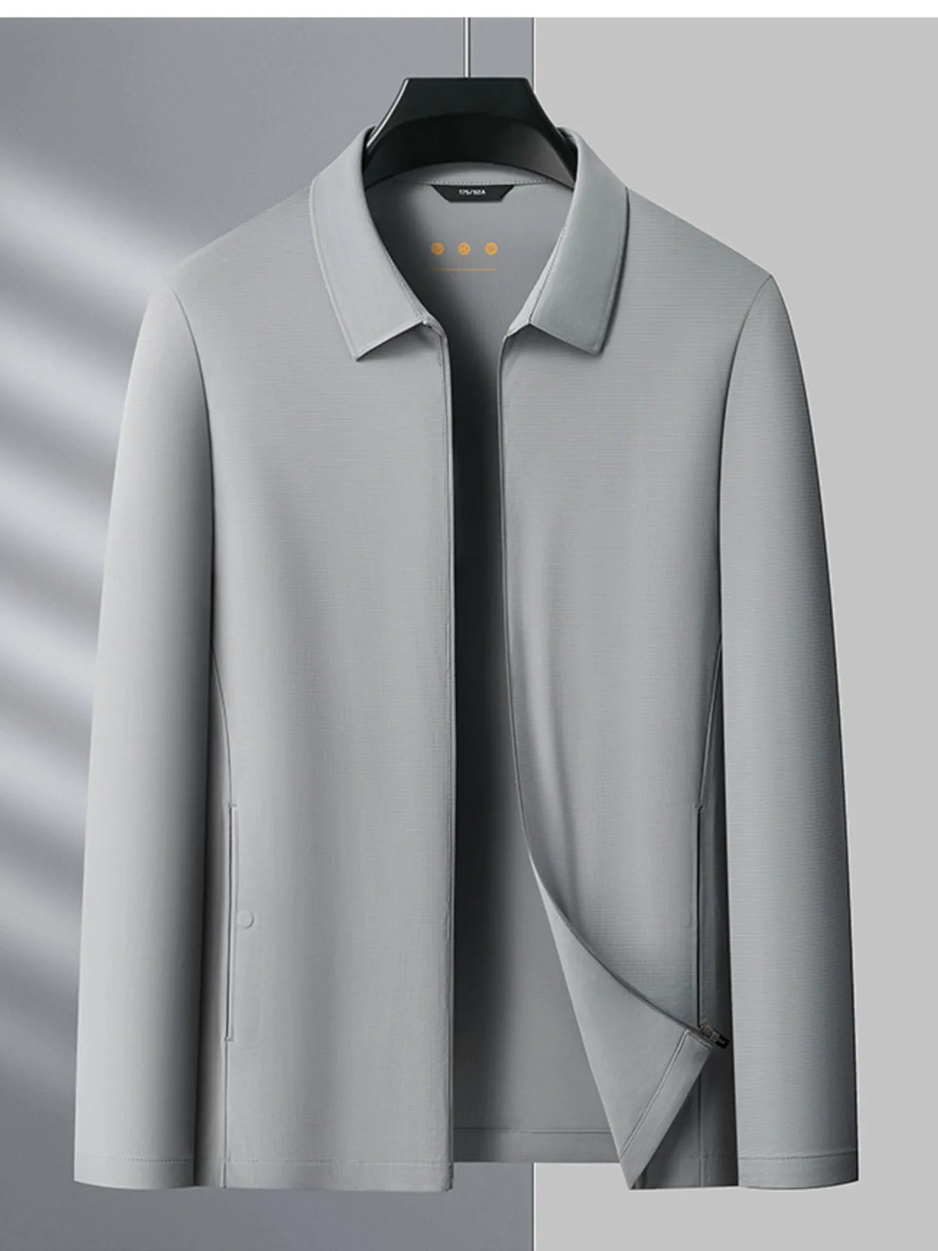 Men's Plus Size Zip Up Long Sleeve Jacket - Fashorio