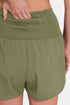 Zenana High-Waisted Zippered Back Pocket Active Shorts - Fashorio