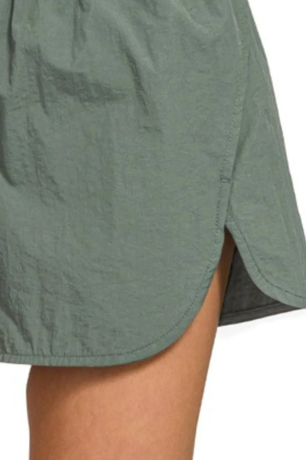 Zenana Windbreaker Smocked Waistband Running Shorts - Fashorio