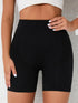 High Waist Active Shorts Black - Fashorio