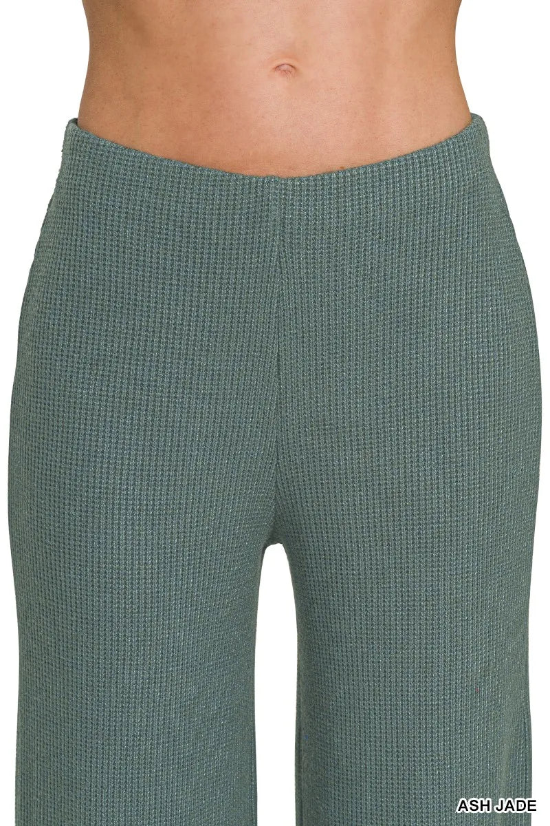Zenana Mock Neck Top and Pants Sweater Set - Fashorio