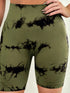 Tie-Dye High Waist Active Shorts - Fashorio