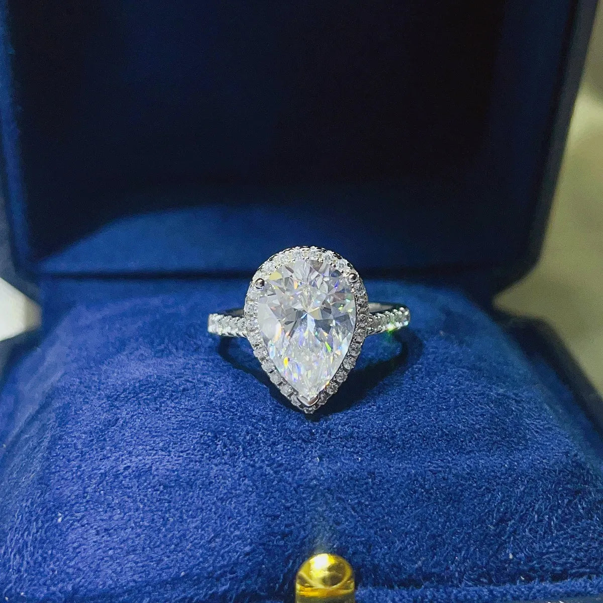 2 Carat Moissanite 925 Sterling Silver Ring White - Fashorio
