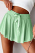 Drawstring Active Skorts Gum Leaf - Fashorio