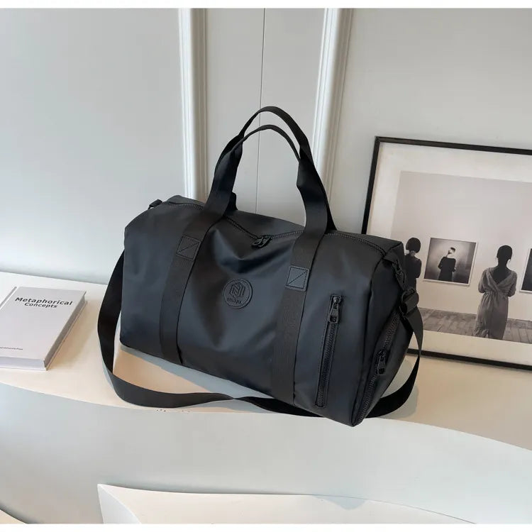 Oxford Cloth Travel Bag Black One Size - Fashorio