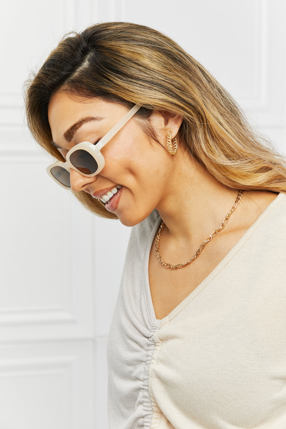 Oval Full Rim Sunglasses - Fashorio
