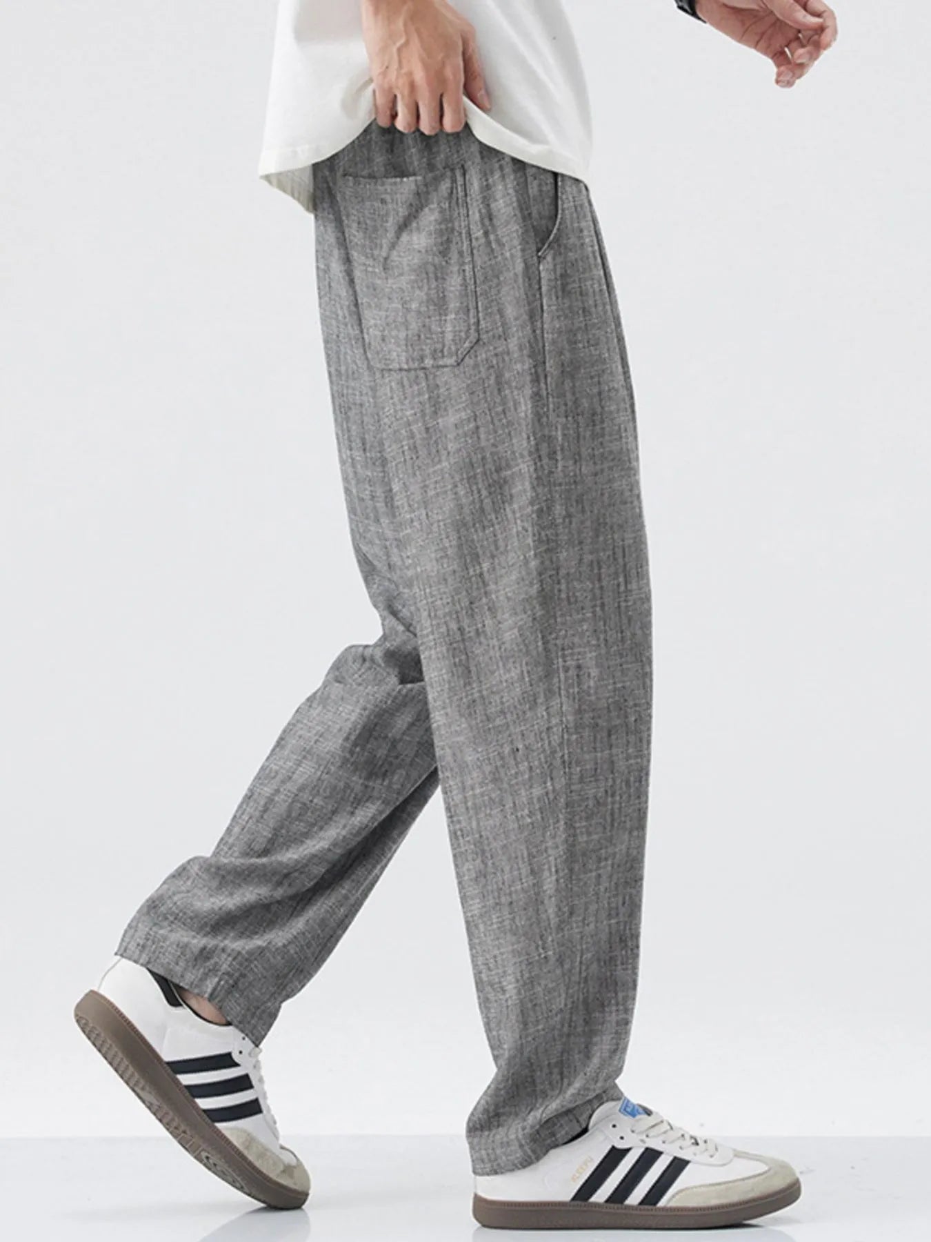 Men's Relaxed Fit Drawstring Casual Pants - Fashorio