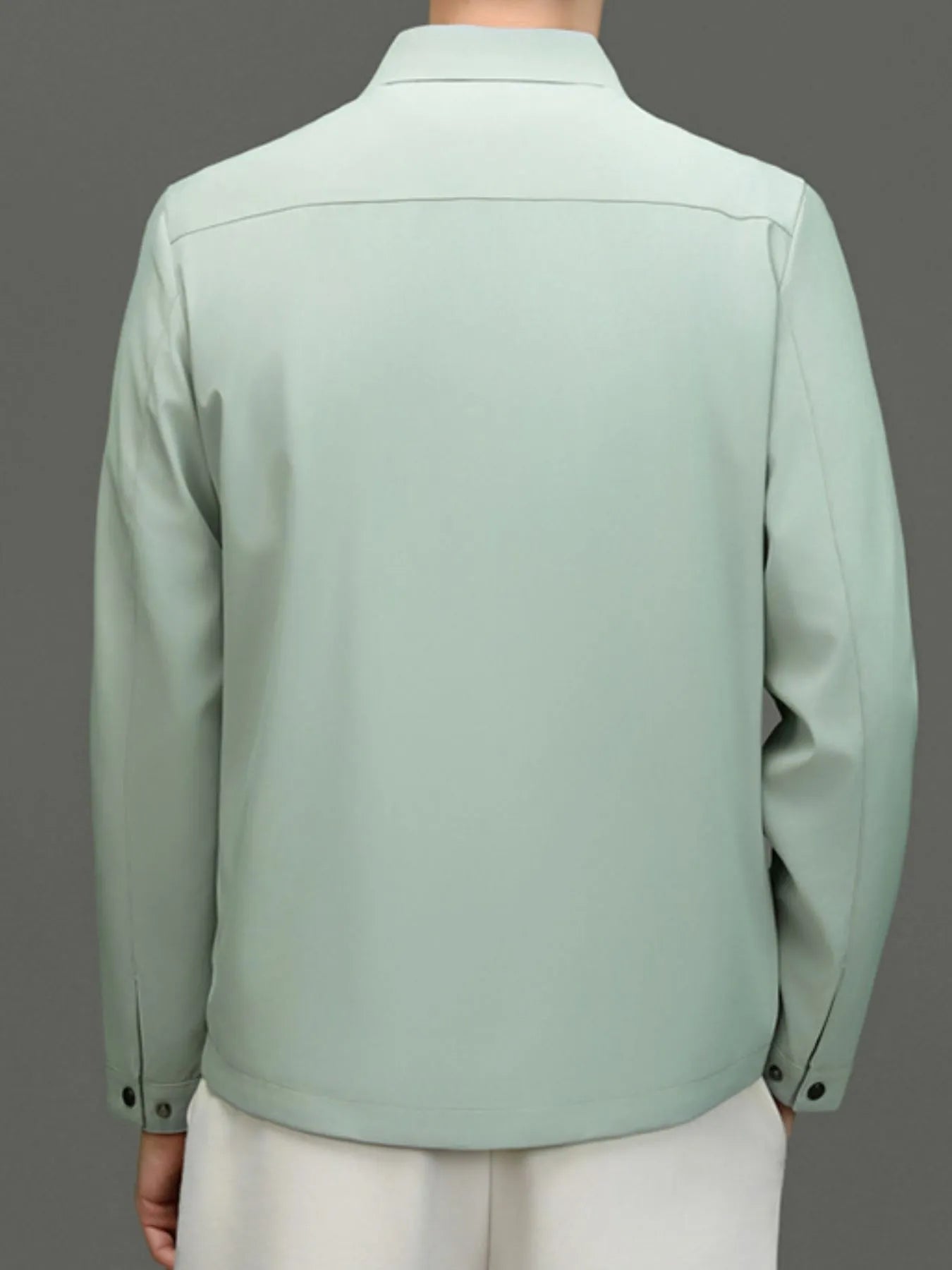 Men's Plus Size Button Up Long Sleeve Jacket - Fashorio