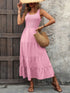 Ivy Lane Smocked Sleeveless Tank Dress – Casual Summer Essential Pink - Fashorio