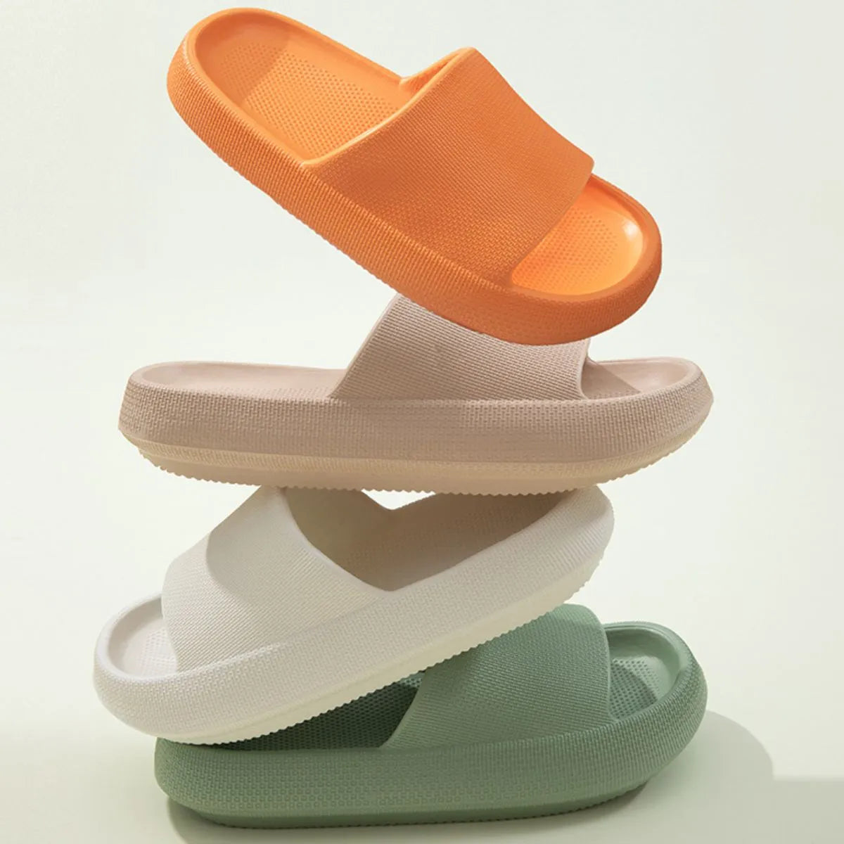 Open Toe Platform Slippers - Fashorio