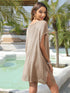 Crochet Trim Beach Cover Up Dress - Fashorio