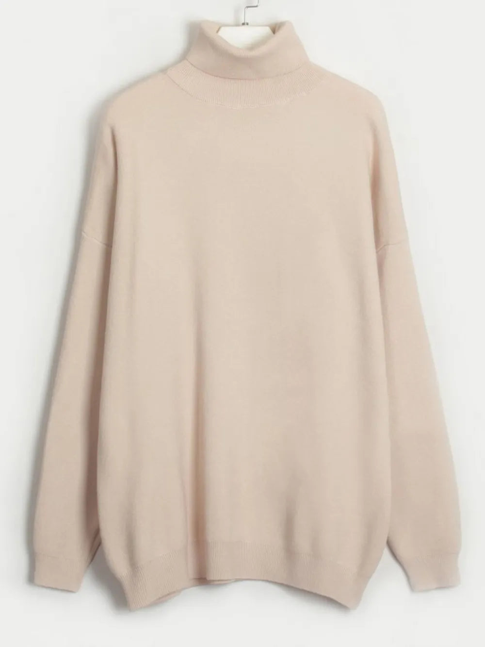 Turtleneck Long Sleeve Top and Drawstring Pants Sweater Set - Fashorio