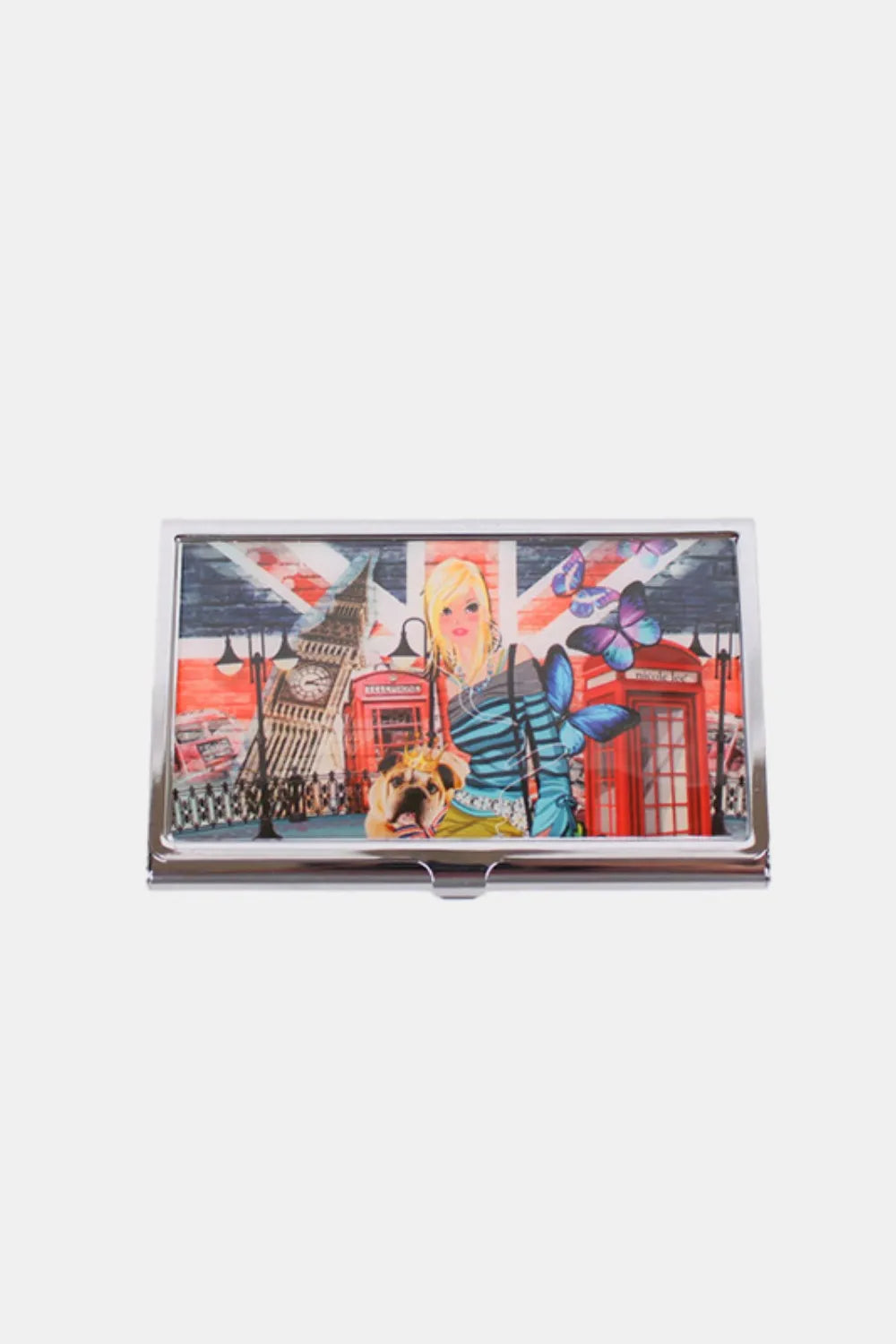 Nicole Lee USA Printed Business Card Case London Girl One Size - Fashorio