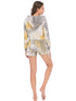 Tie-Dye Drawstring Hooded Top and Shorts Set - Fashorio