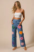 BiBi Flower Print Straight Legs Pants - Fashorio
