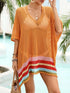 Crochet V-Neck Cover-Up Dress - Fashorio