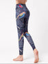 Printed High Waist Active Leggings - Fashorio