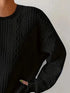 Round Neck Long Sleeve Sweatshirt - Fashorio