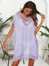 Bohemian Crochet Trim Beach Cover Up Dress - Fashorio