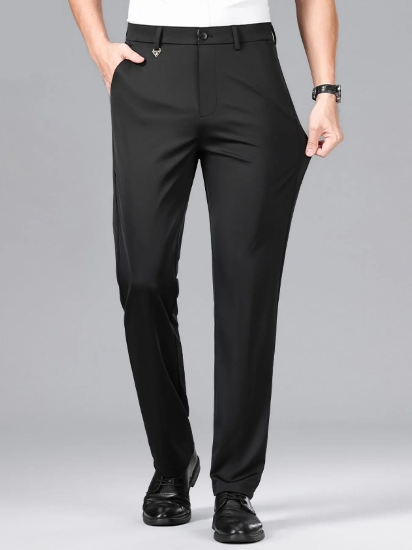 Men's Loose Fit Pants Black - Fashorio