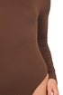 Zenana Mock Neck Long Sleeve Bodysuit - Fashorio