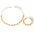 18K Gold-Plated Spiral Neclace and Bracelet Jewelry Set - Fashorio