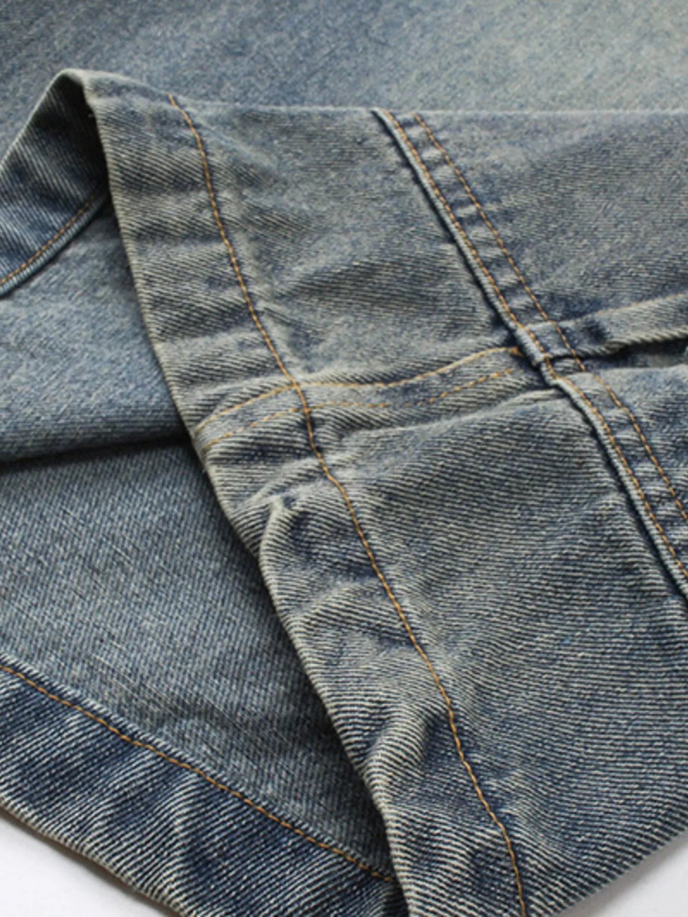 Men's Washed Loose Fit Cargo Denim Shorts - Fashorio