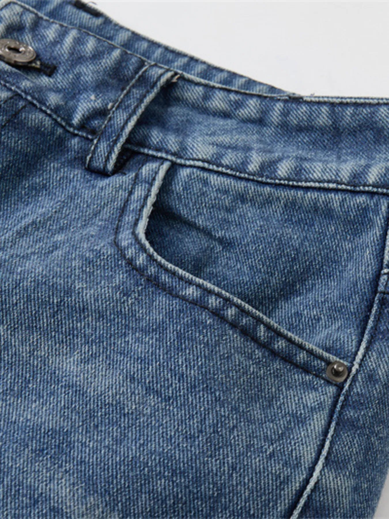 Men's Distressed Wide Leg Denim Shorts - Fashorio