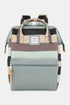 Himawari Striped Waterproof Nylon Backpack Bag with Side Pockets - Fashorio