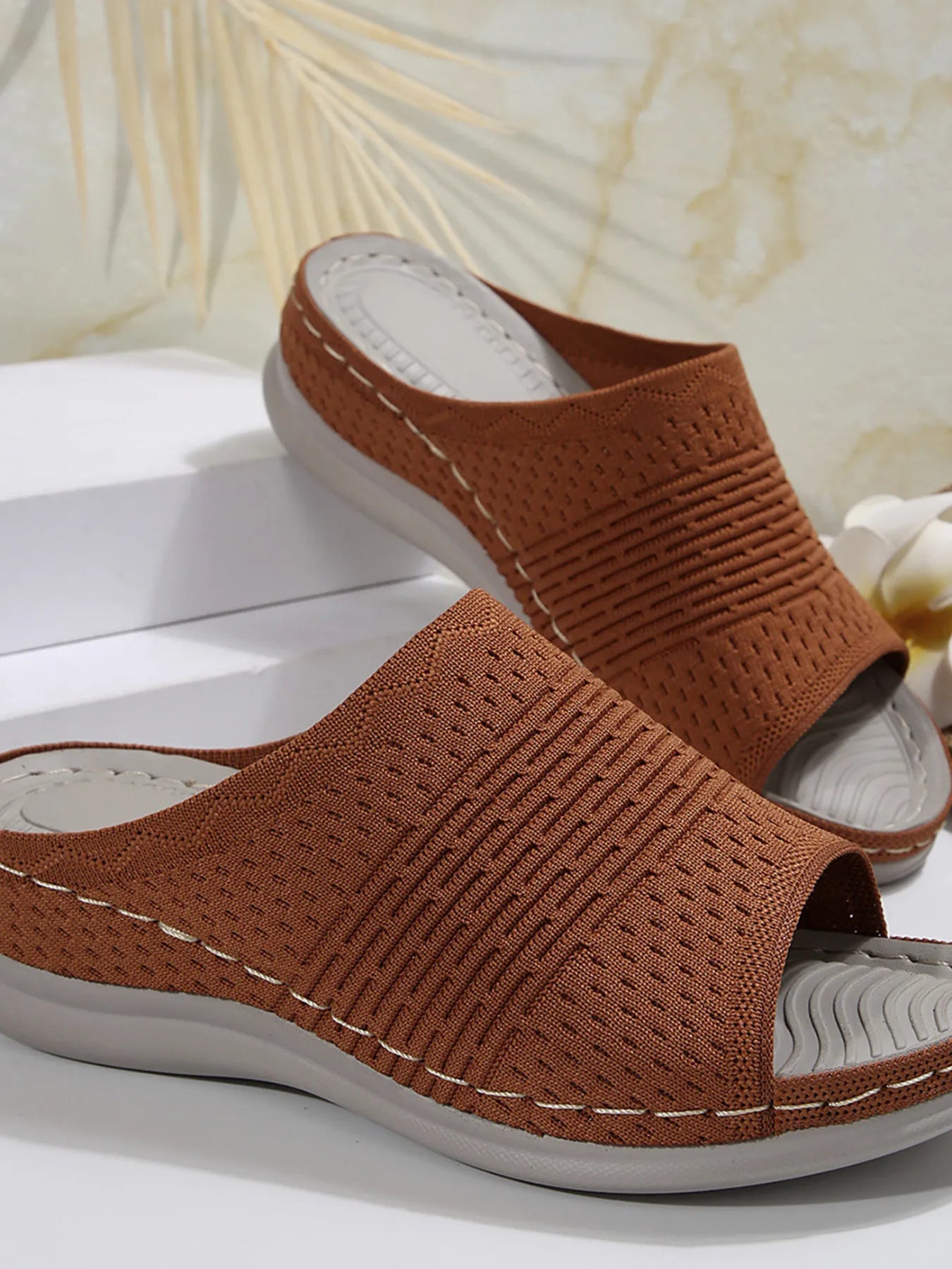 Mesh Open Toe Sandals - Fashorio