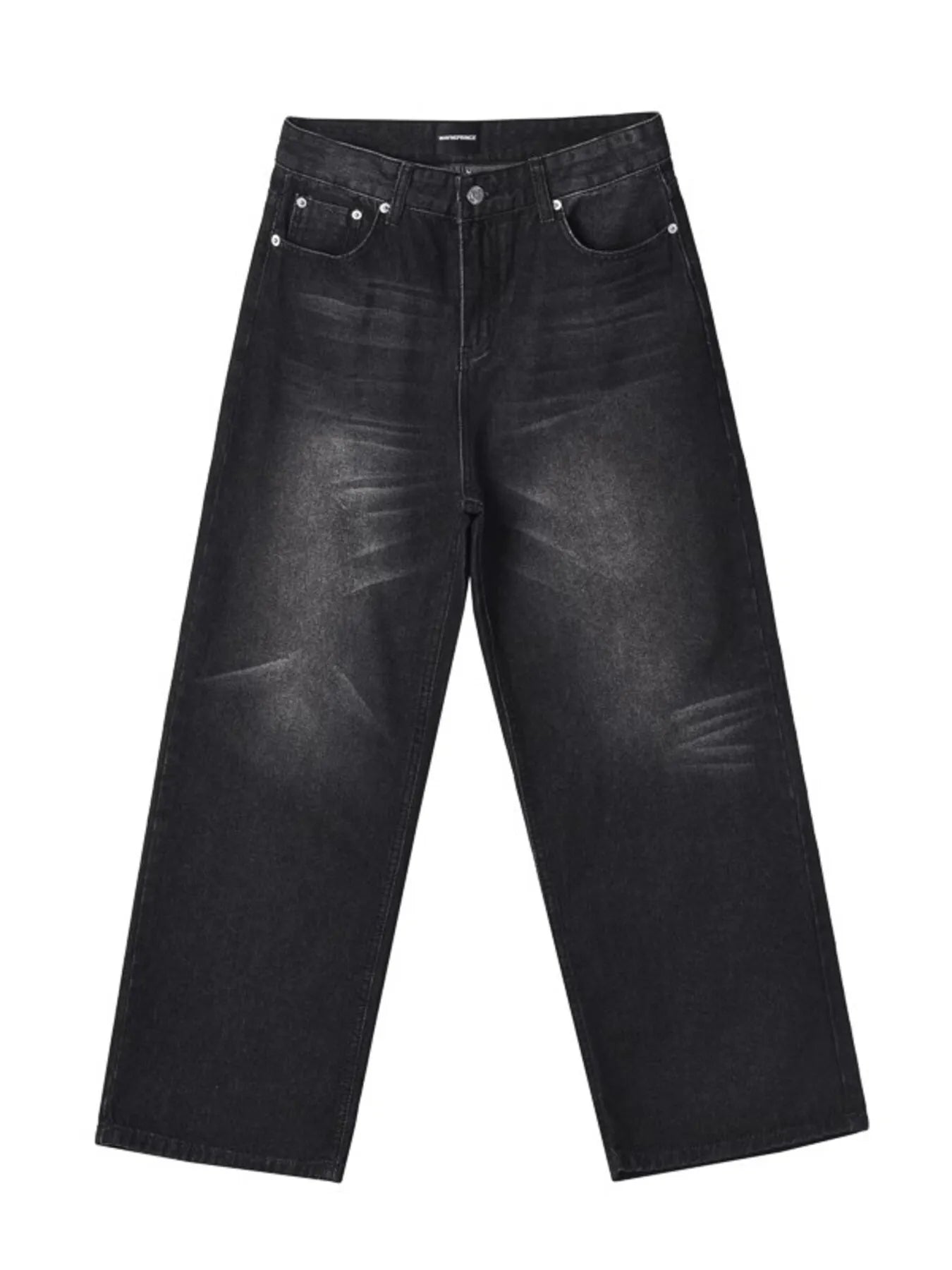 Men's Full Size Wide Leg Washed Baggy Jeans Plus Size - Fashorio