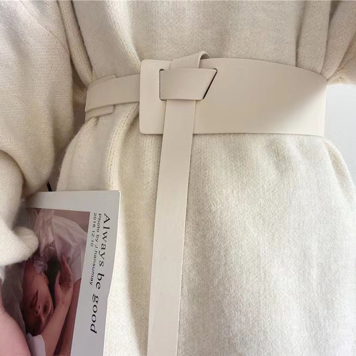 Knot Detail PU Belt - Fashorio