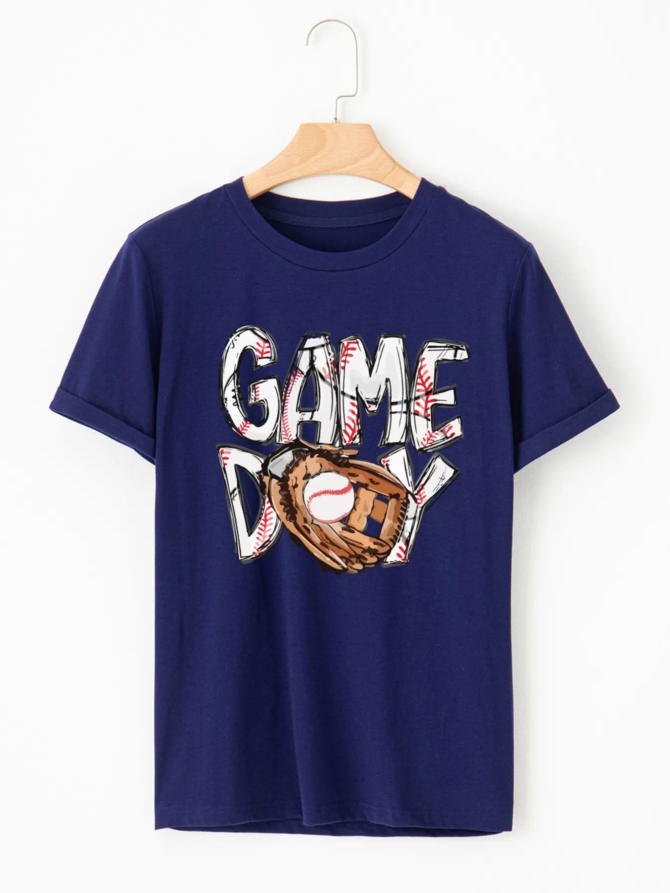 GAME DAY Graphic Short Sleeve T Shirt - Fashorio