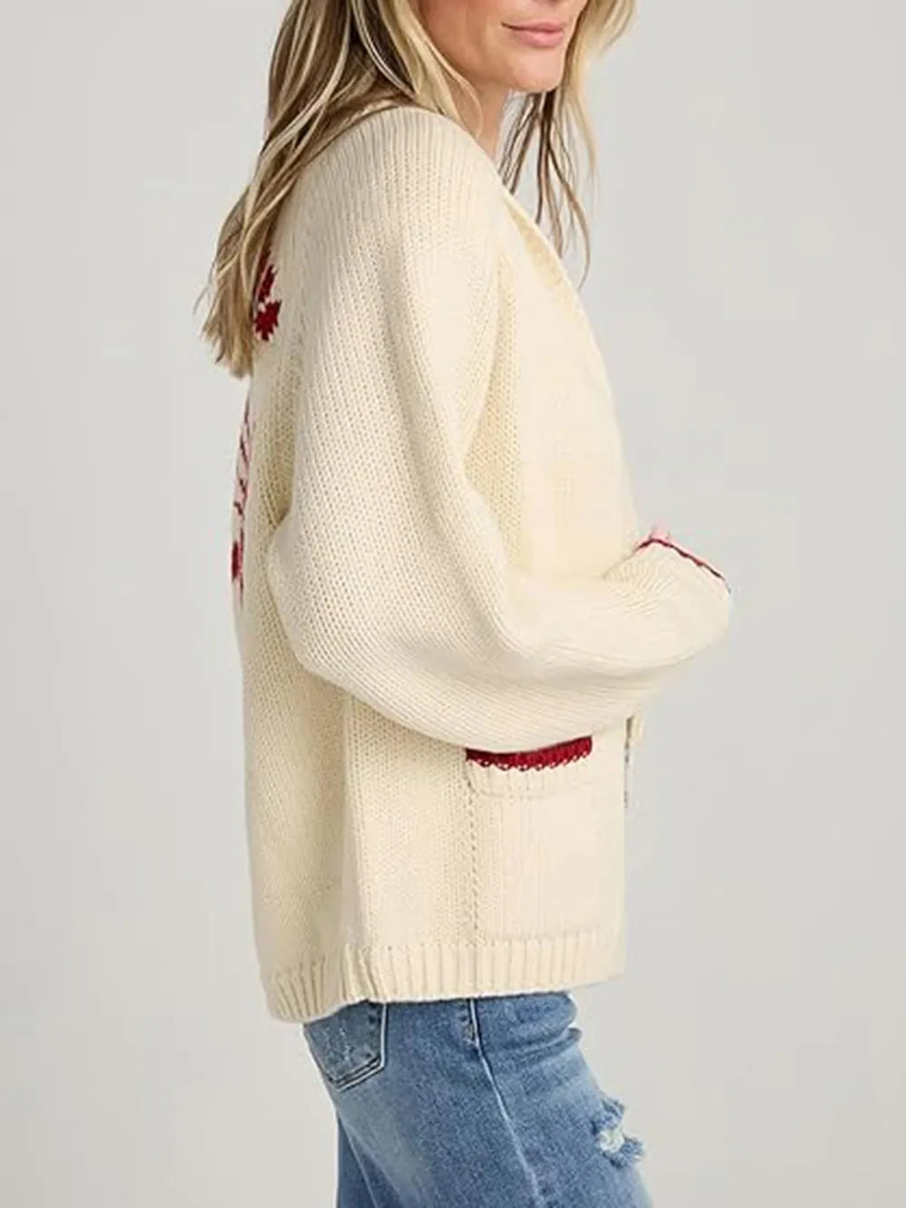 Lobster Button Up Long Sleeve Cardigan - Fashorio