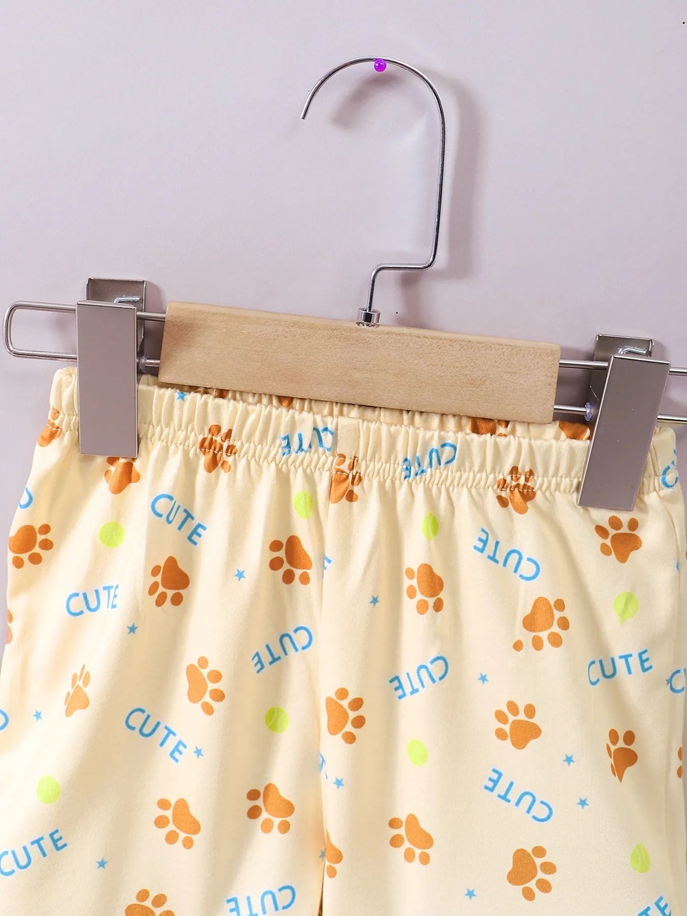 Children's Dog Short Sleeve Hoodie and Shorts Set - Fashorio