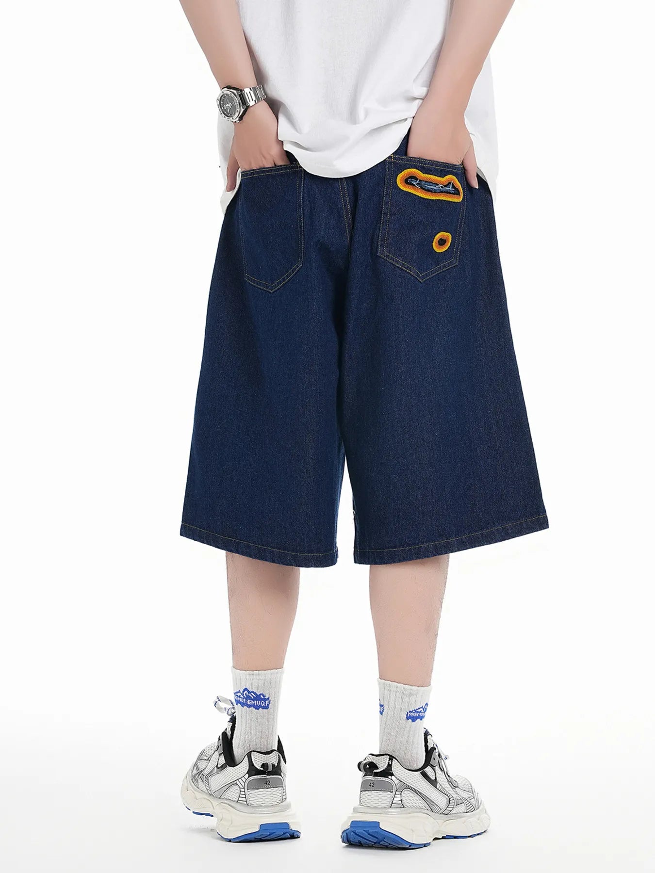 Men's Distressed Loose Fit Denim Shorts - Fashorio