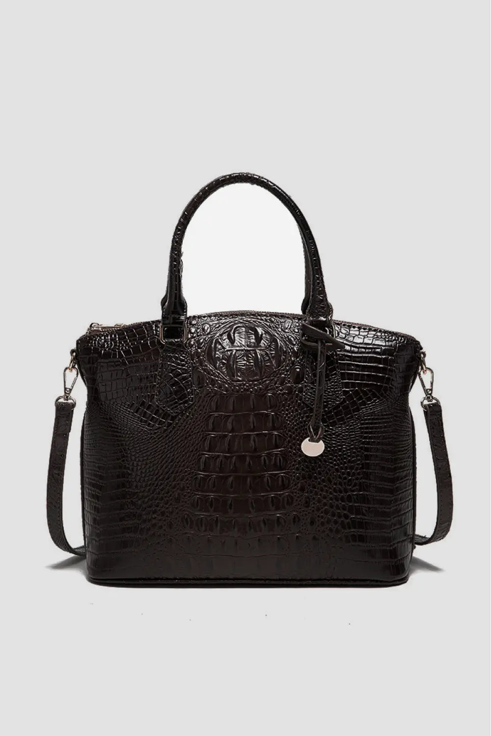 PU Leather Handbag Mocha One Size - Fashorio