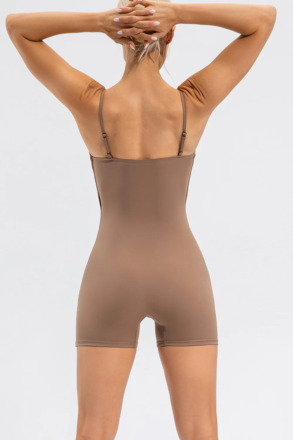 Spaghetti Strap Round Neck Romper - Fashorio