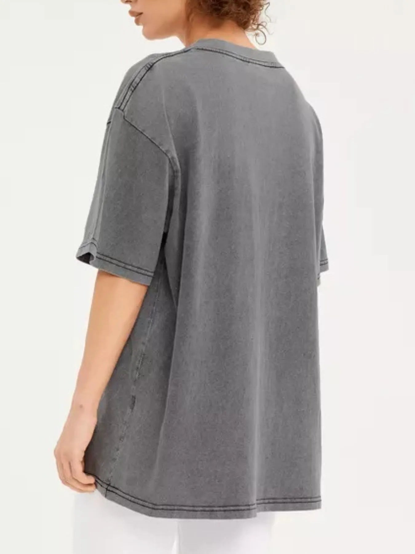 Round Neck Short Sleeve T-Shirt - Fashorio