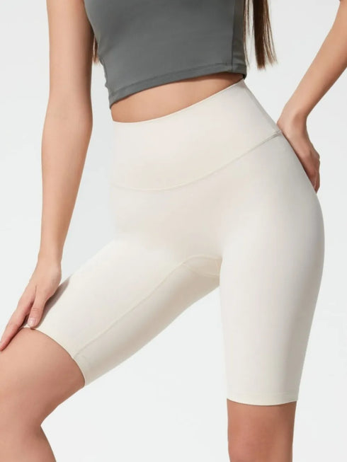 Millennia High Rise Wide Waistband Active Shorts - Fashorio