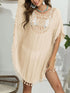 Tassel Crochet Round Neck Cover-Up - Fashorio
