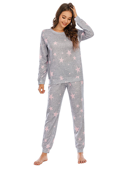 Star Top and Pants Lounge Set - Fashorio