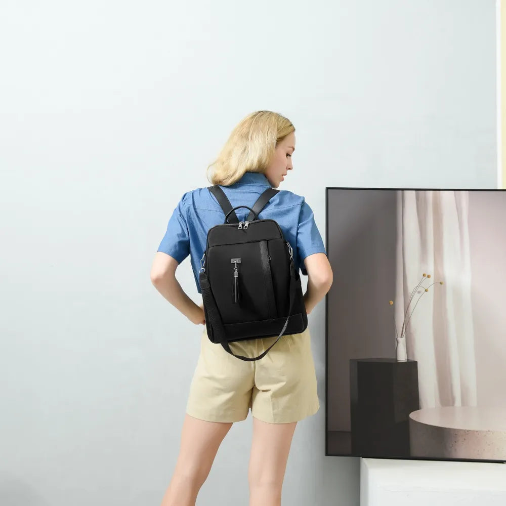 Tassel Oxford Cloth Backpack Bag - Fashorio