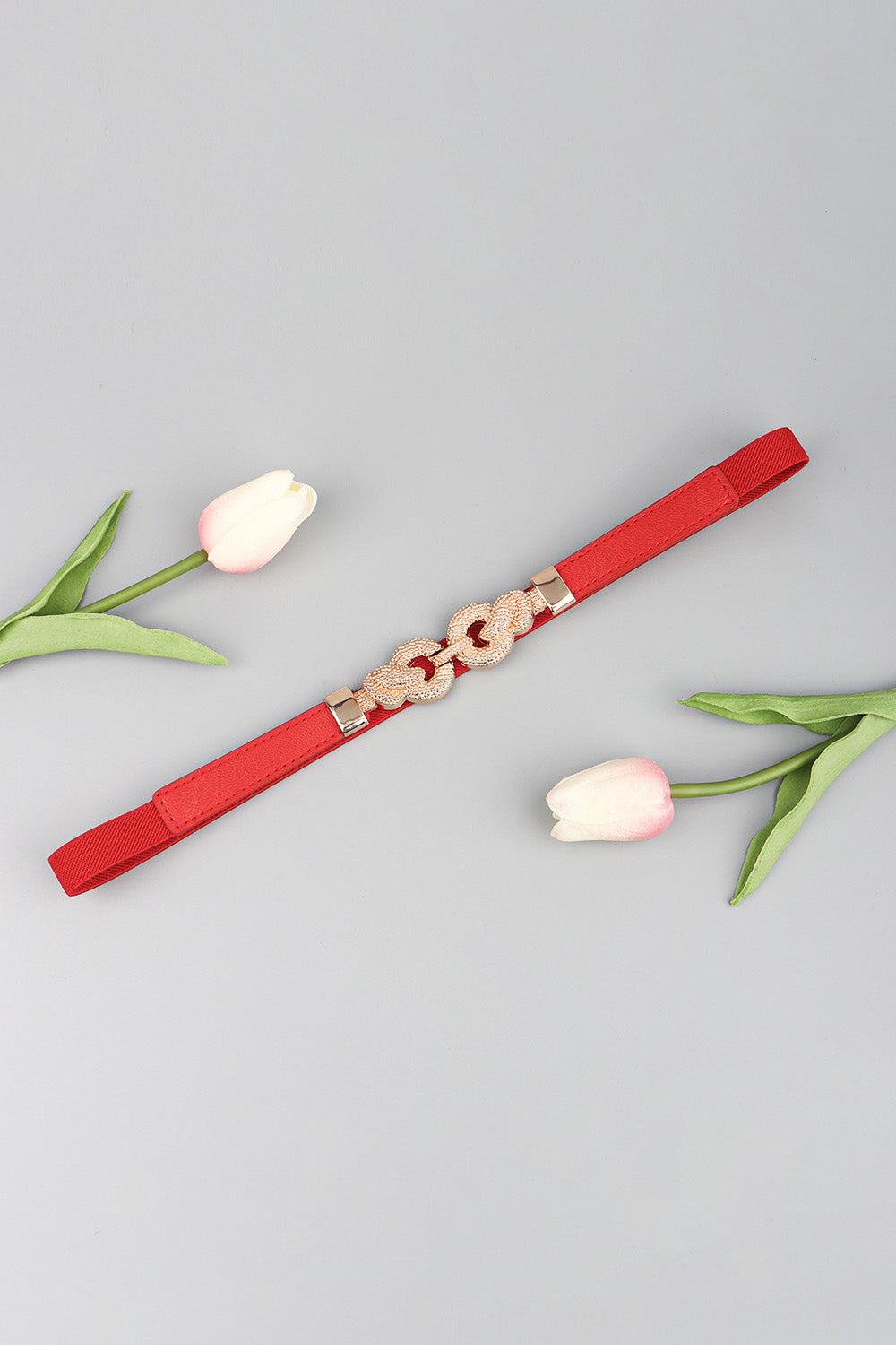Zinc Alloy Buckle PU Leather Belt - Fashorio