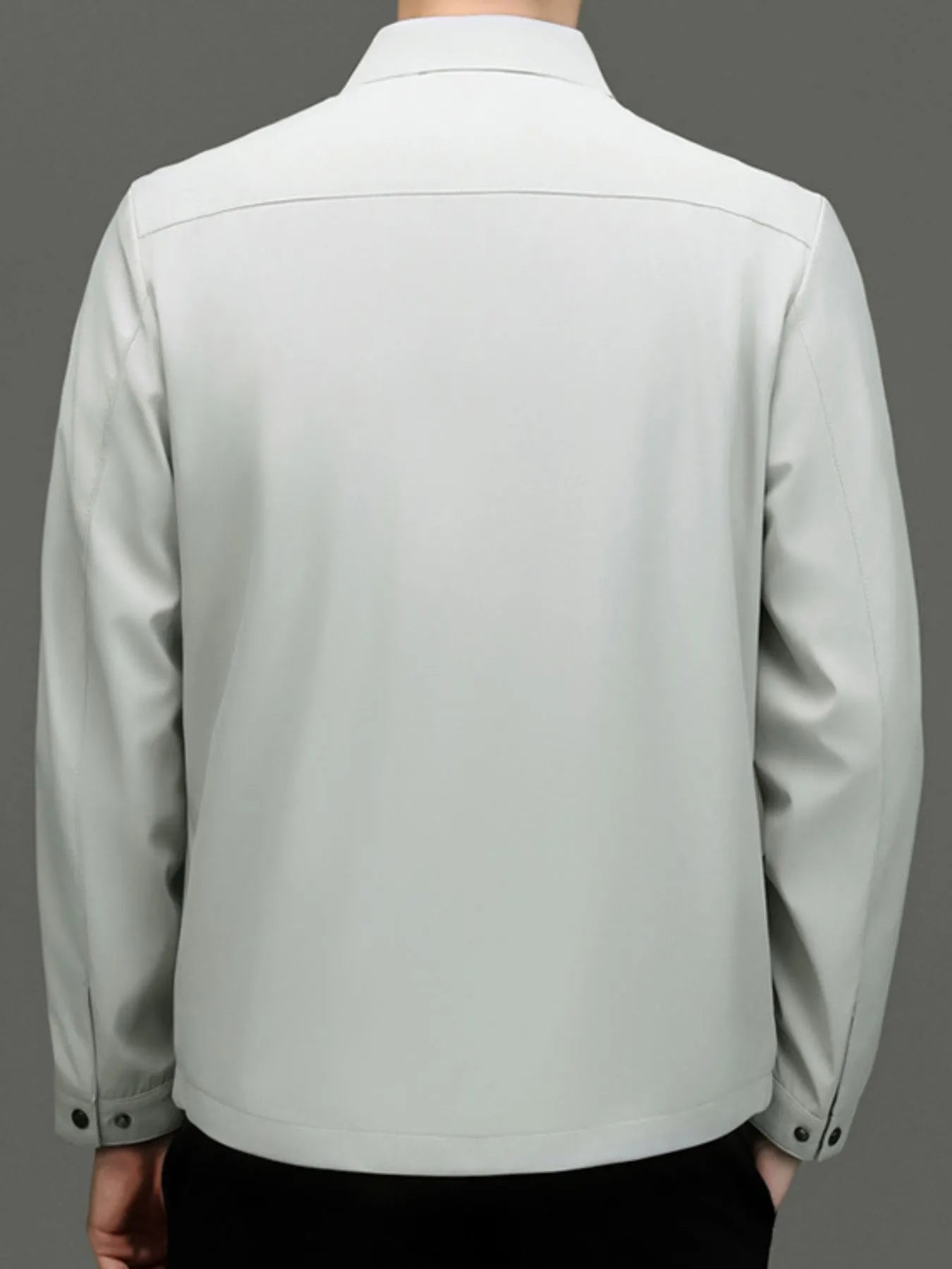 Men's Plus Size Button Up Long Sleeve Jacket - Fashorio