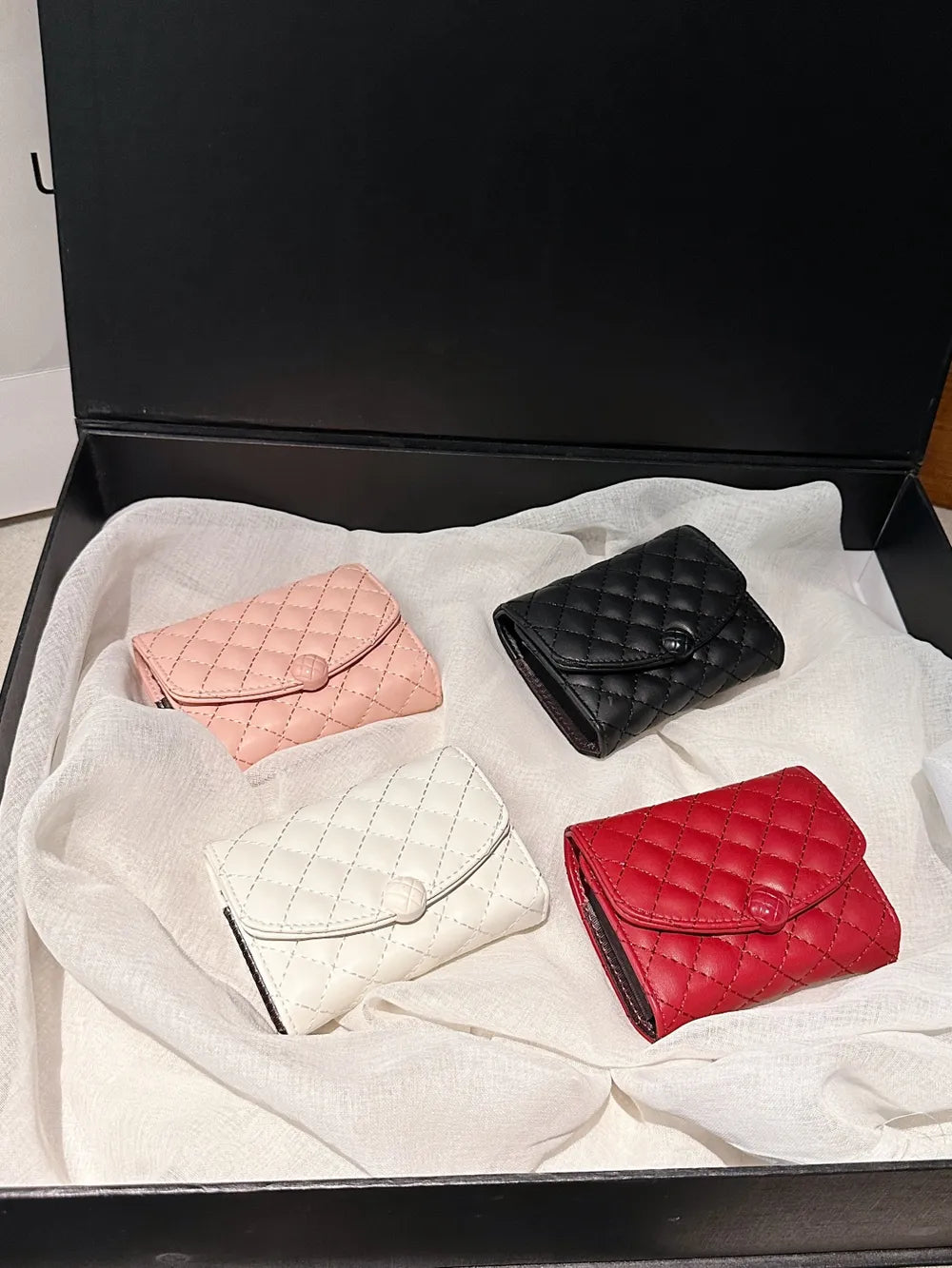 PU Leather Solid Color Wallet - Fashorio