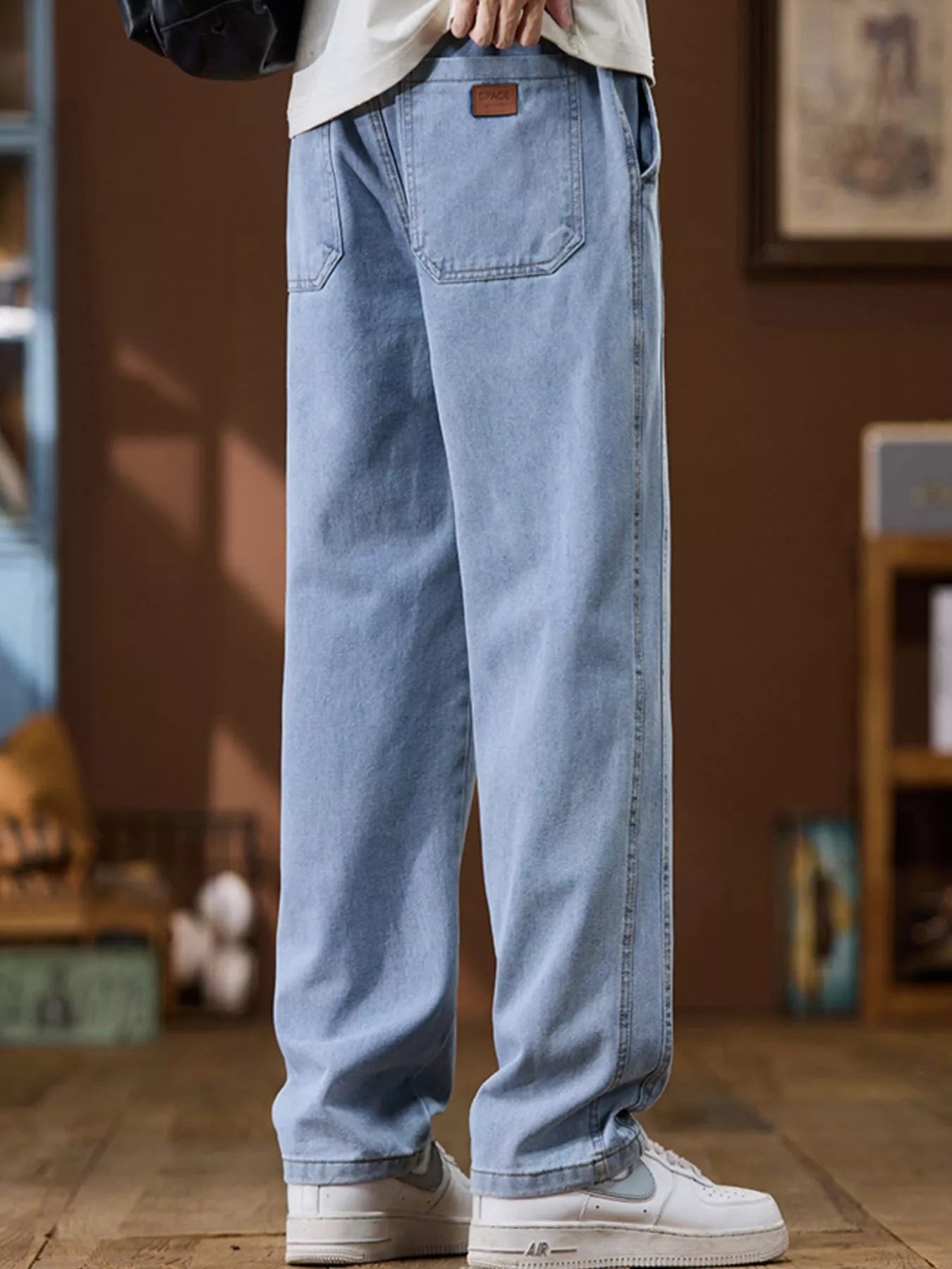 Men's Plus Size Wide Leg Jeans - Fashorio