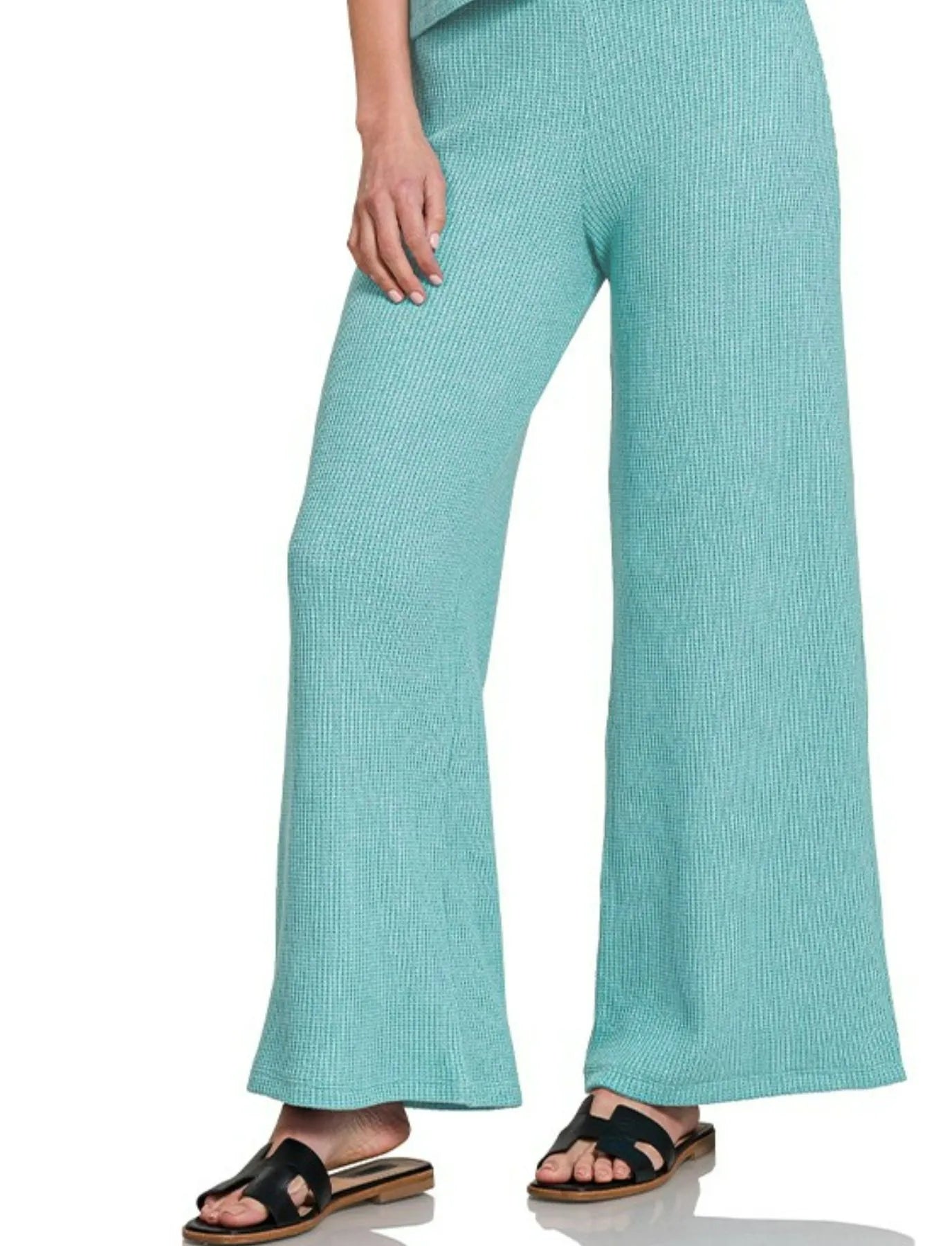 Zenana Sweater Boxy Top & Long Pants Set - Fashorio