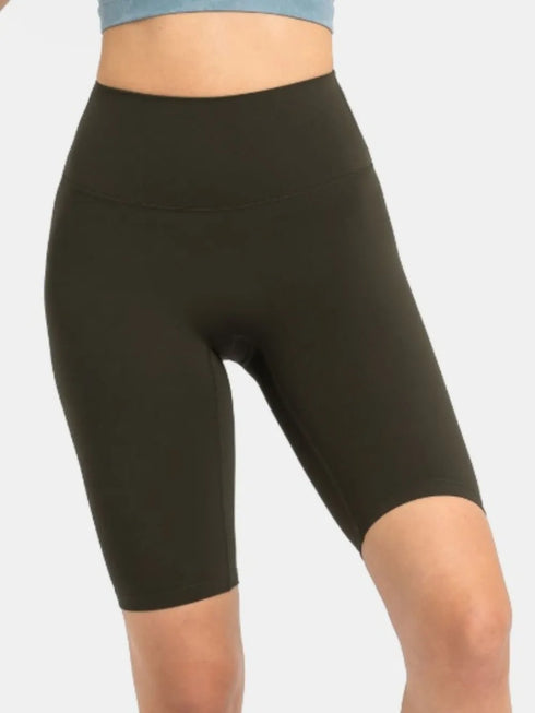 Millennia High Rise Wide Waistband Active Shorts - Fashorio